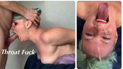 Nevlastná dcéra sa učí, ako robiť extrémne šukanie do krku so svojím penisom